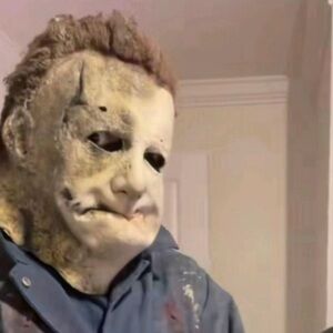 Horror Mask with Blue Outfit